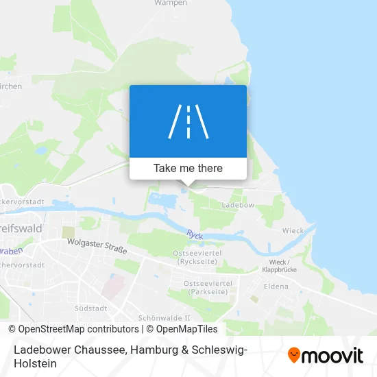 Ladebower Chaussee map