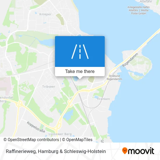 Raffinerieweg map