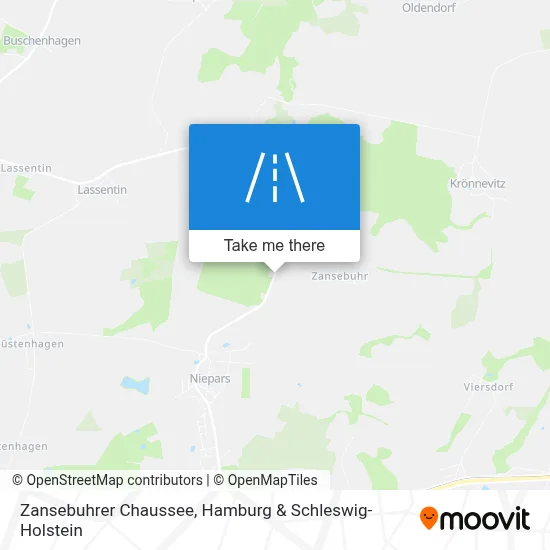 Zansebuhrer Chaussee map