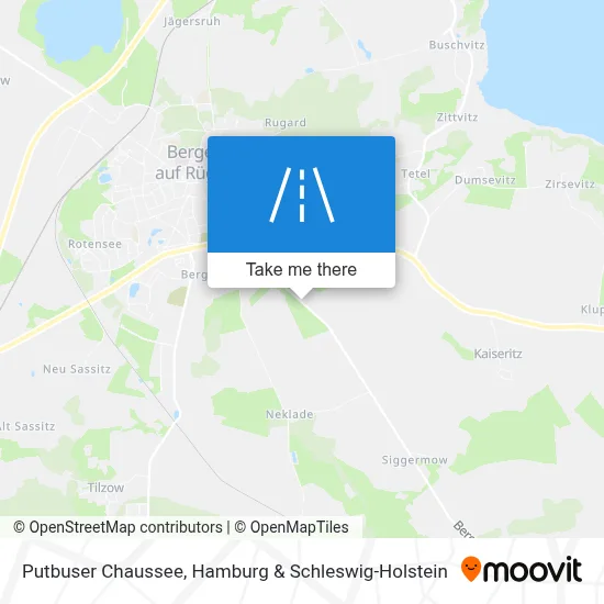 Putbuser Chaussee map