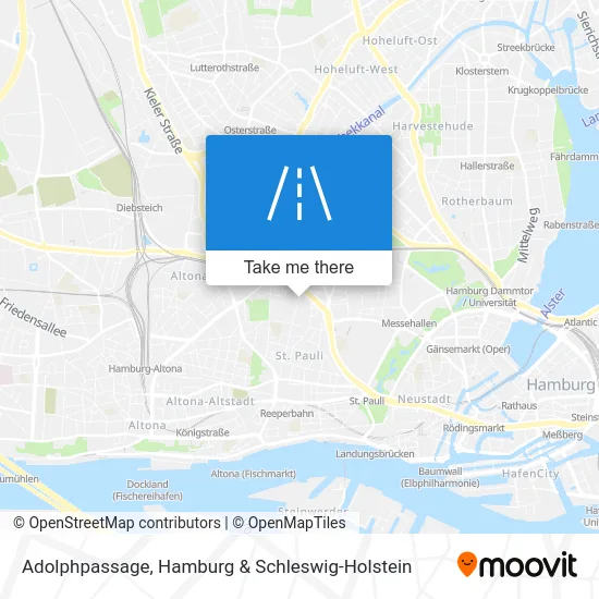 Карта Adolphpassage