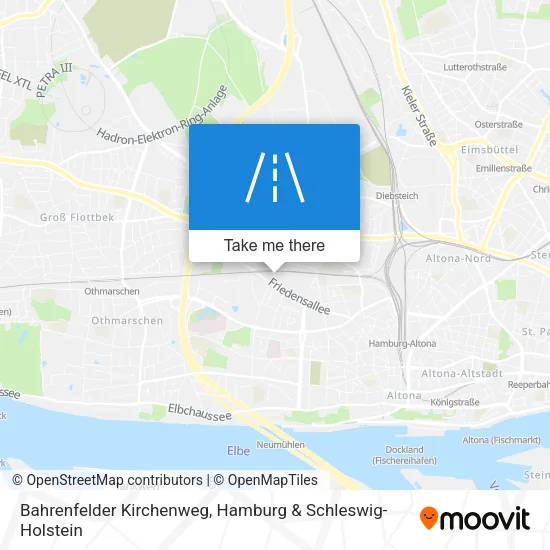 Bahrenfelder Kirchenweg map