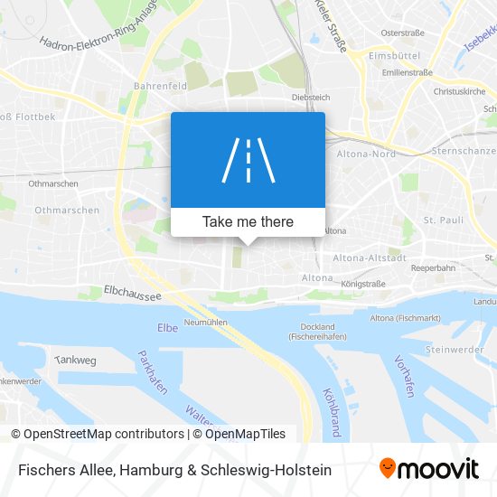 Fischers Allee map