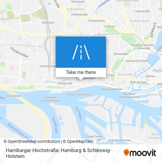 Hamburger Hochstraße map