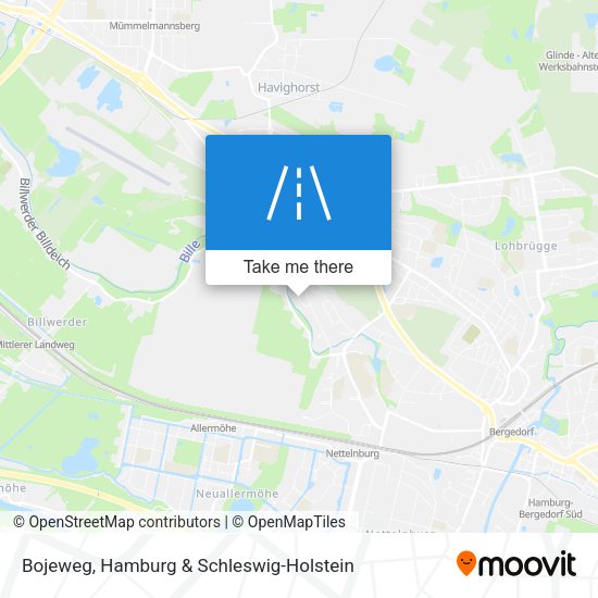 Bojeweg map