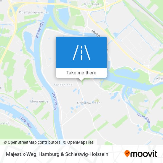 Majestix-Weg map