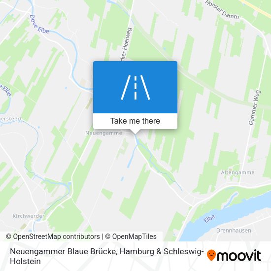 Neuengammer Blaue Brücke map