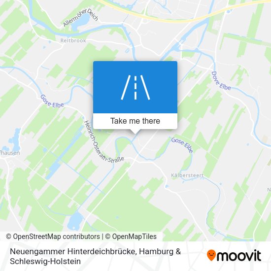 Neuengammer Hinterdeichbrücke map