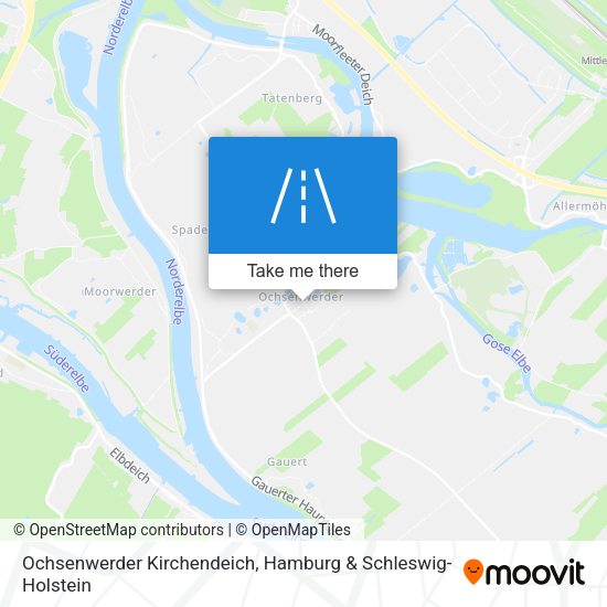 Ochsenwerder Kirchendeich map
