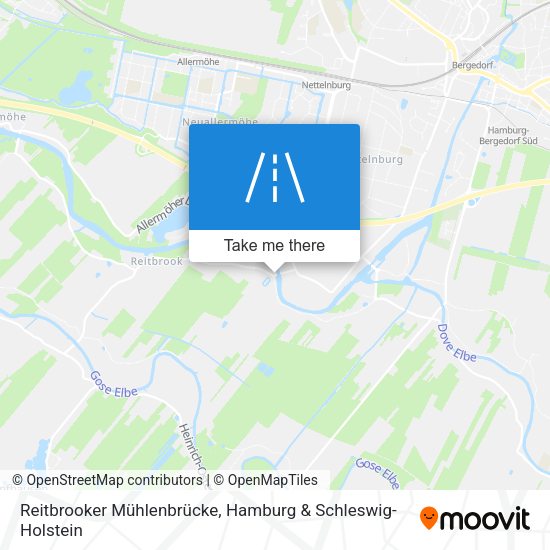 Reitbrooker Mühlenbrücke map