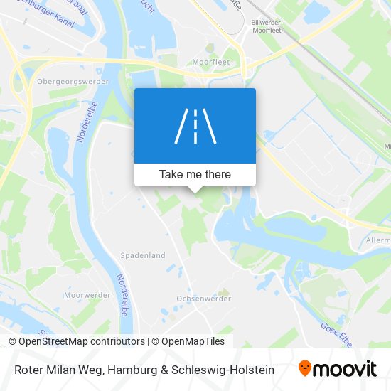 Roter Milan Weg map