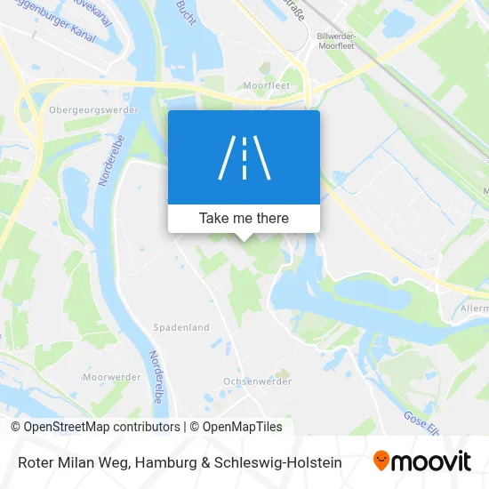 Roter Milan Weg map