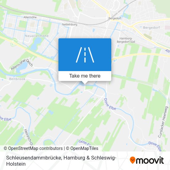 Schleusendammbrücke map