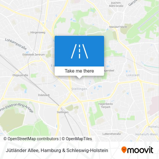 Jütländer Allee map