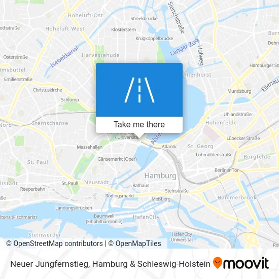 Карта Neuer Jungfernstieg