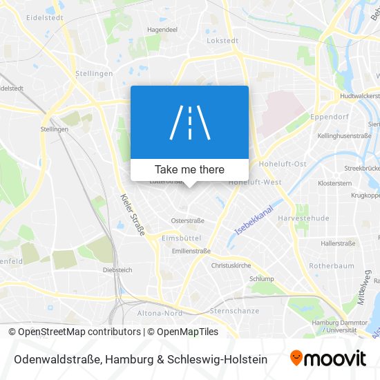 Карта Odenwaldstraße