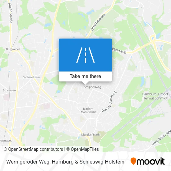 Карта Wernigeroder Weg