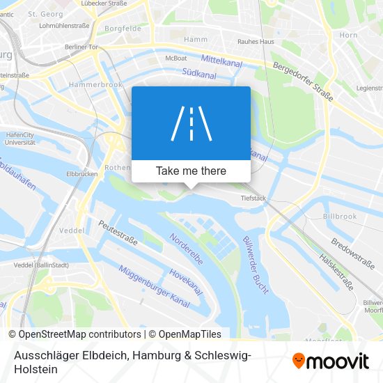 Ausschläger Elbdeich map