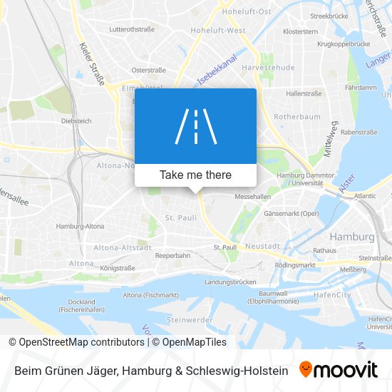 Beim Grünen Jäger map
