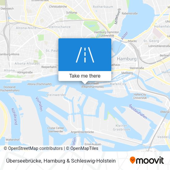 Überseebrücke map
