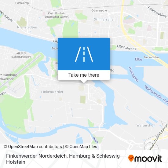 Finkenwerder Norderdeich map