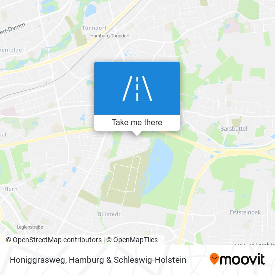 Honiggrasweg map