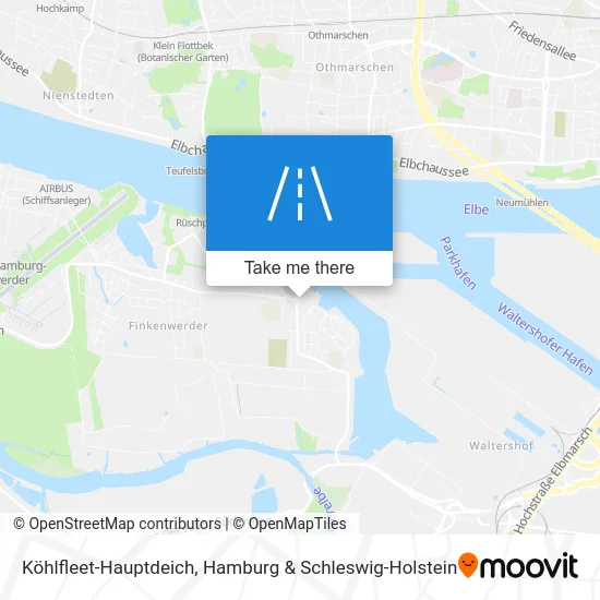 Карта Köhlfleet-Hauptdeich