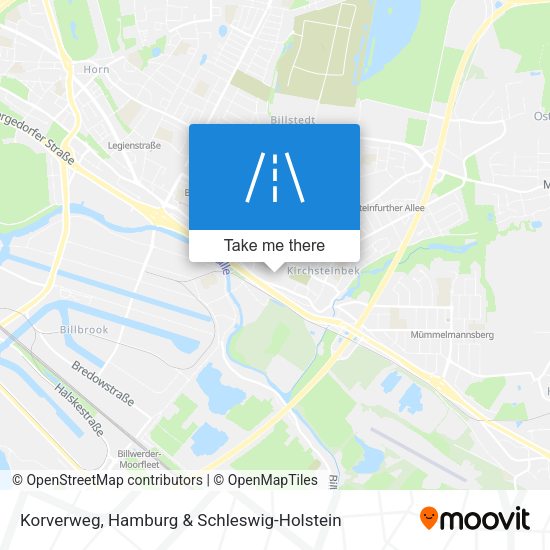 Korverweg map