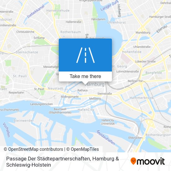 Passage Der Städtepartnerschaften map