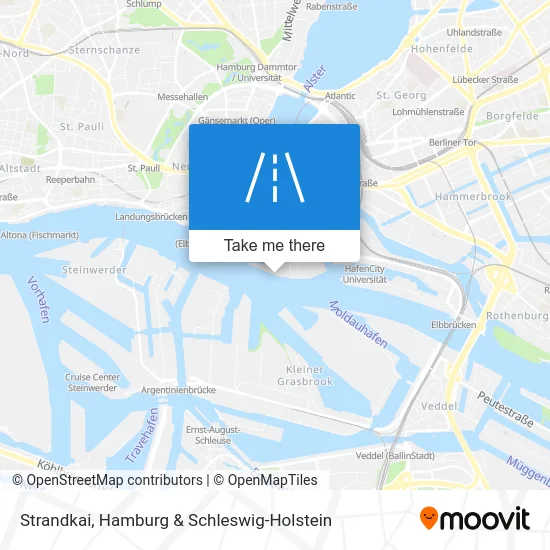 Карта Strandkai