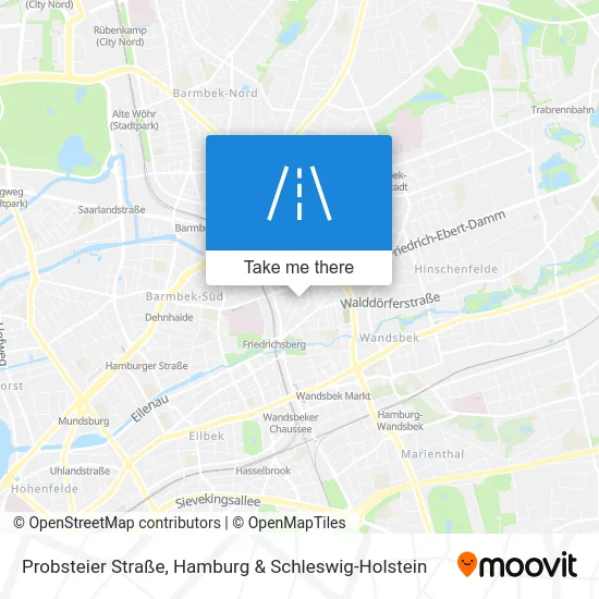 Карта Probsteier Straße