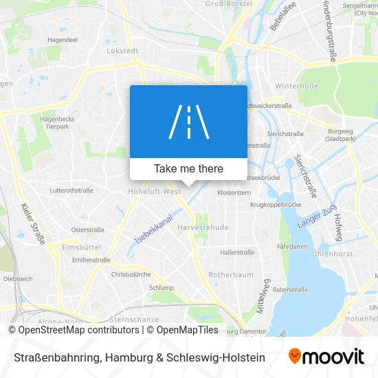 Карта Straßenbahnring