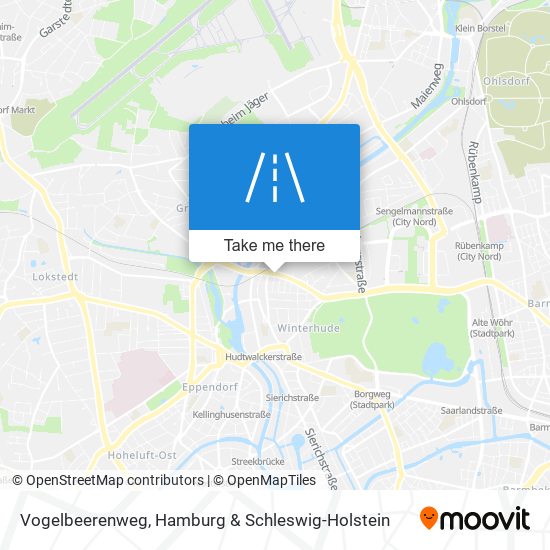 Vogelbeerenweg map