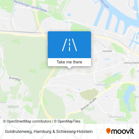 Goldrutenweg map