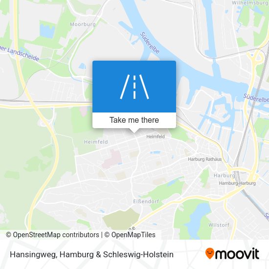 Hansingweg map