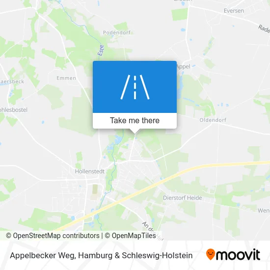 Карта Appelbecker Weg