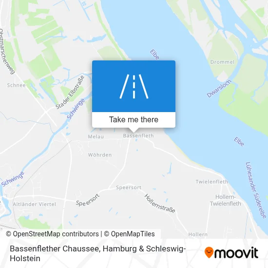 Bassenflether Chaussee map