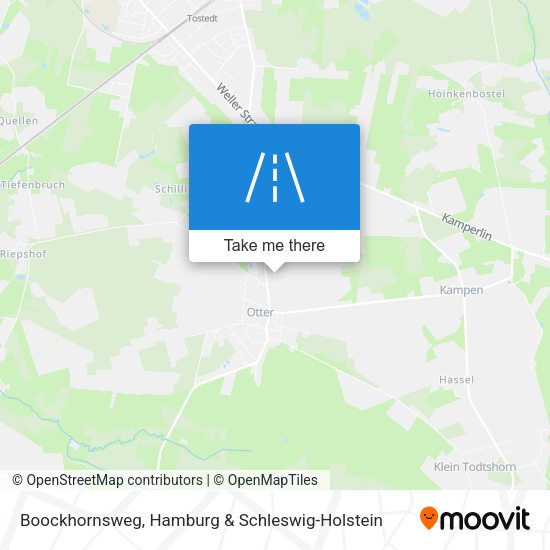 Boockhornsweg map