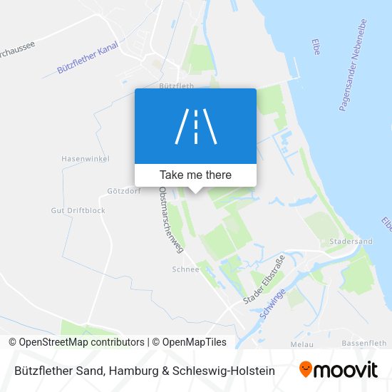 Bützflether Sand map