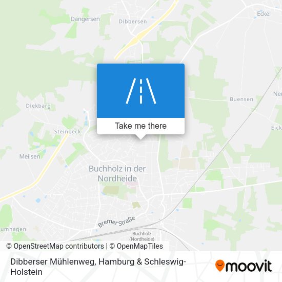 Dibberser Mühlenweg map