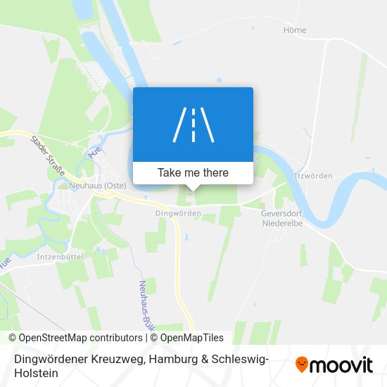 Dingwördener Kreuzweg map