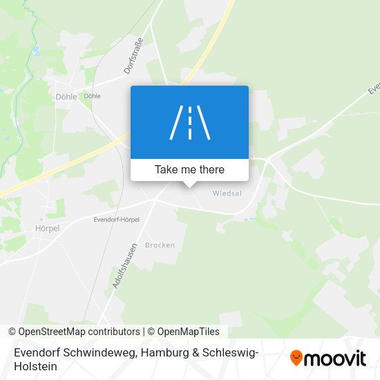 Evendorf Schwindeweg map