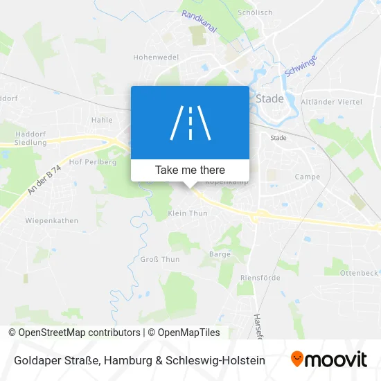 Карта Goldaper Straße