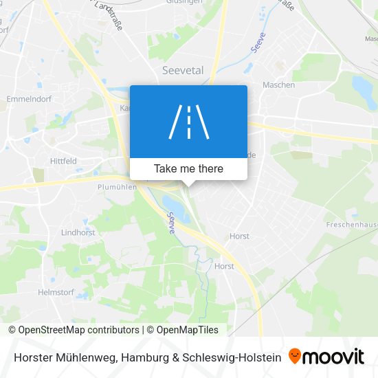 Horster Mühlenweg map