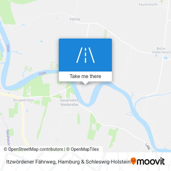 Itzwördener Fährweg map