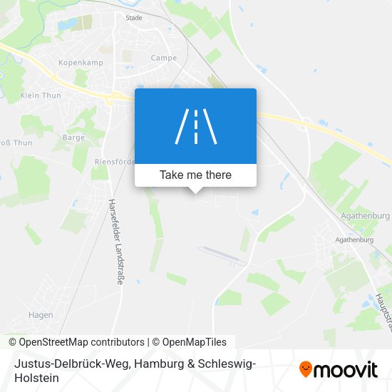 Justus-Delbrück-Weg map