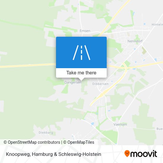 Knoopweg map