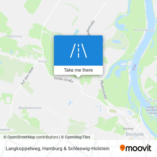 Langkoppelweg map