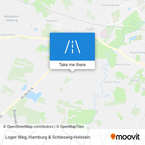 Loger Weg map