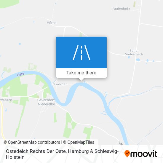 Ostedeich Rechts Der Oste map
